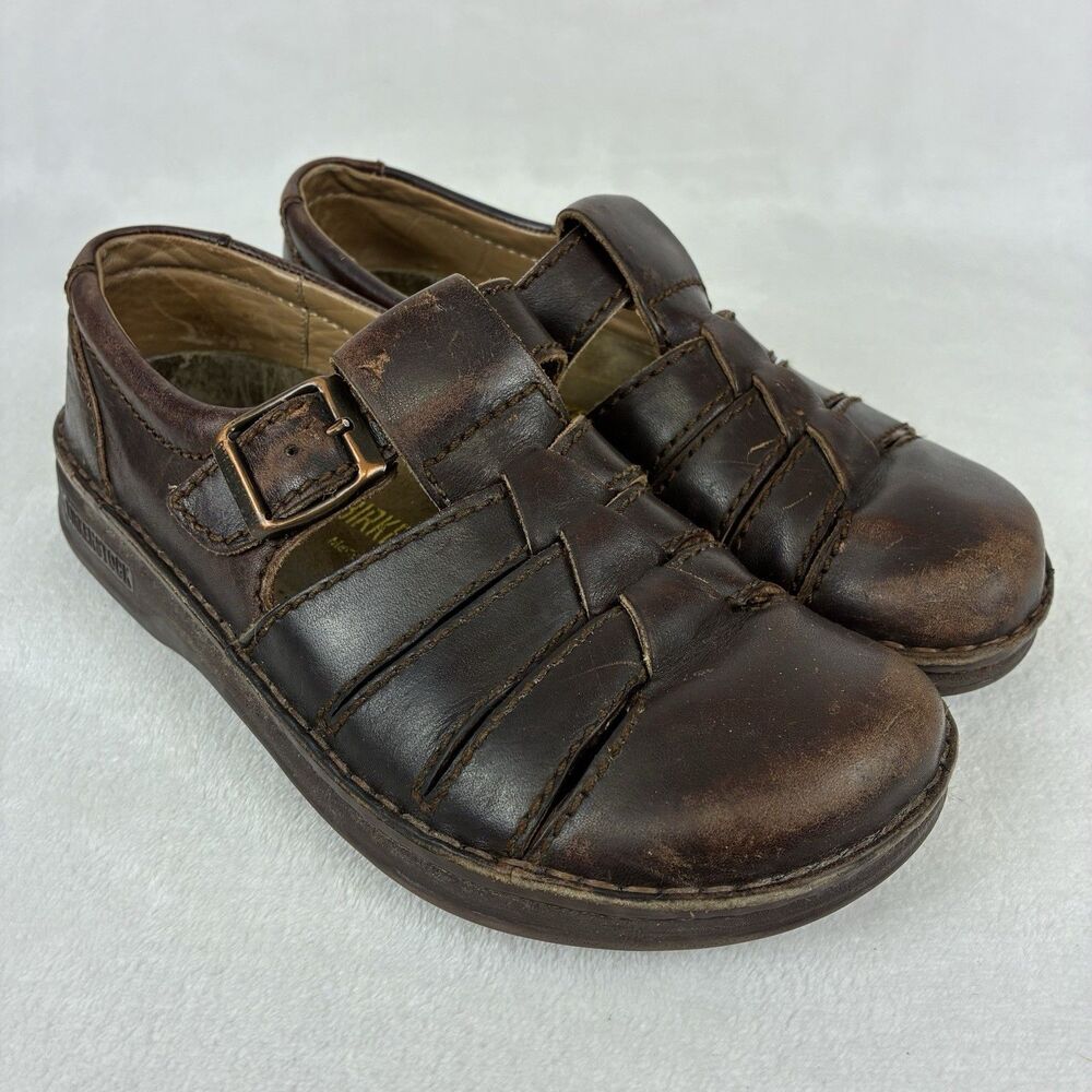 BIRKENSTOCK Footprints MADEIRA FISHERMAN Shoes EU36 US 5 Brown Woven Leather
